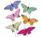 Six Assorted Large Butterfly Decorations