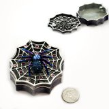 Blue Crystal Spider on Web Jewel Box