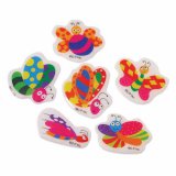 Butterfly Puffy Stickers, pk/72