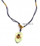 Small Shining Chafer Beetle Glow Necklace
