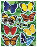 Realistic Glitter Butterfly Stickers (36)
