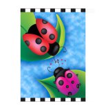 Sweet Rendezvous Ladybugs Garden Flag