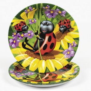 Ladybug Large Party Plates, pk/8