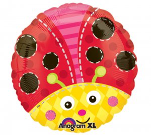 Cute Ladybug Round Foil Balloon