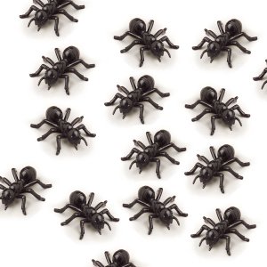 Big Black Plastic Ants, pk/72