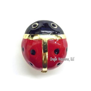 Mini Ladybug Enamel Jewel Box