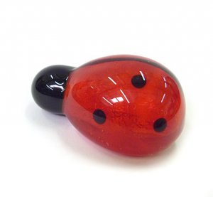 Art Glass Ladybug Paperweight