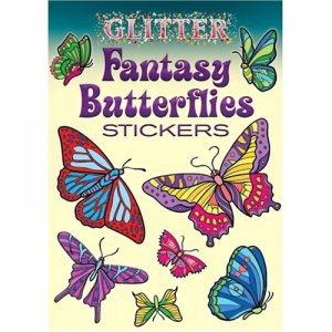 Glitter Fantasy Butterfly Stickers (16)