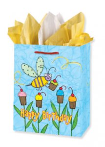 Happy Birthday Bee Gift Bag Set