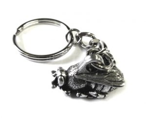 3D Pewter Bee Keychain
