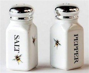 Bee Salt and Pepper Shakers