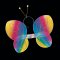 Rainbow Butterfly Costume Wings & Headband