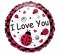 "I Love You" Foil Ladybug Balloon