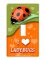 "I Love Ladybugs" Switchplate Sticker