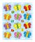 Colorful Butterfly Stickers (72)