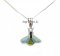 Tiny Bee Sterling Enamel Necklace